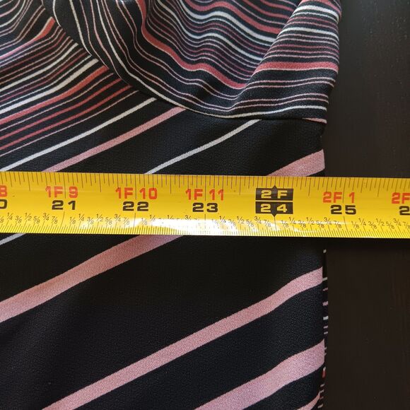 New York City Design Co. Asymmetric 3/4 Sleeve Artsy Top Stretch Office Vintage - Picture 6 of 9